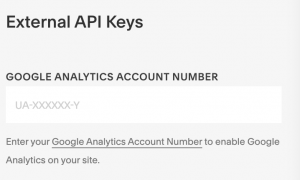 Squarespace External API Keys Section